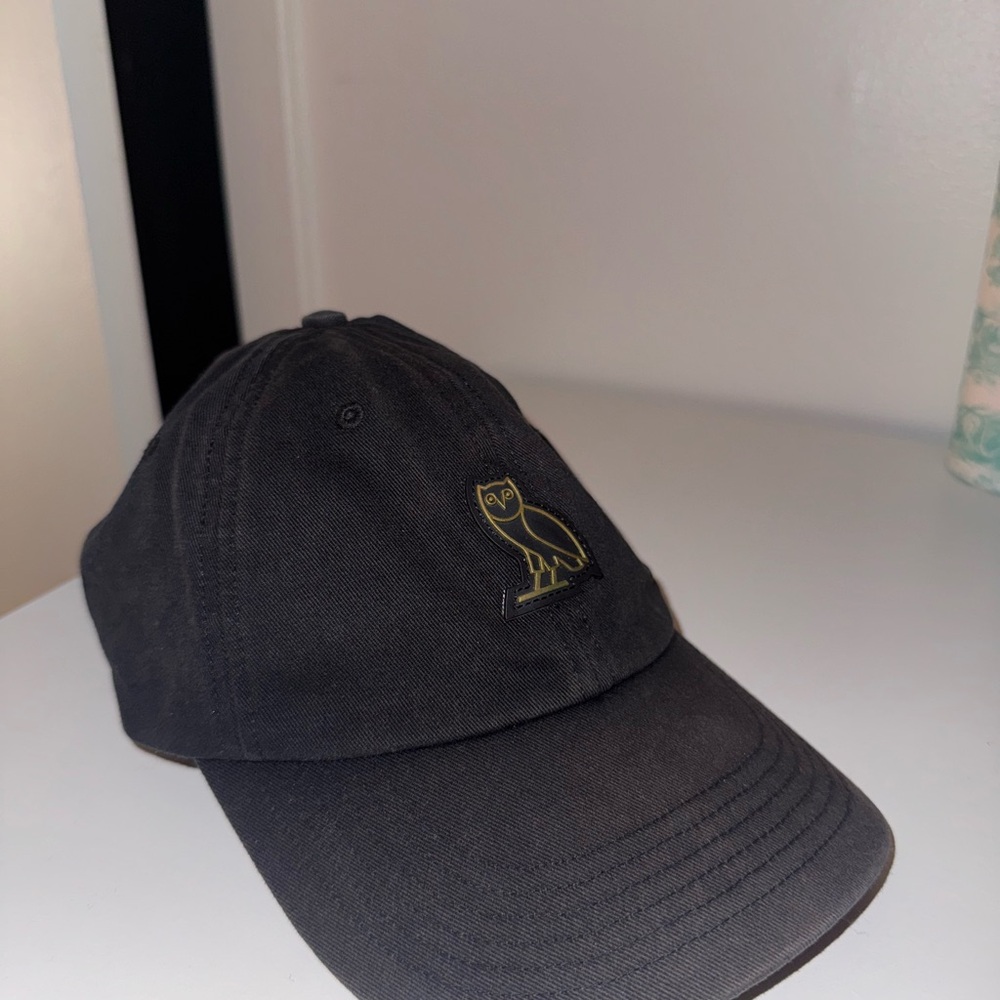 OVO Black Classic Hat with Embroidered Logo
